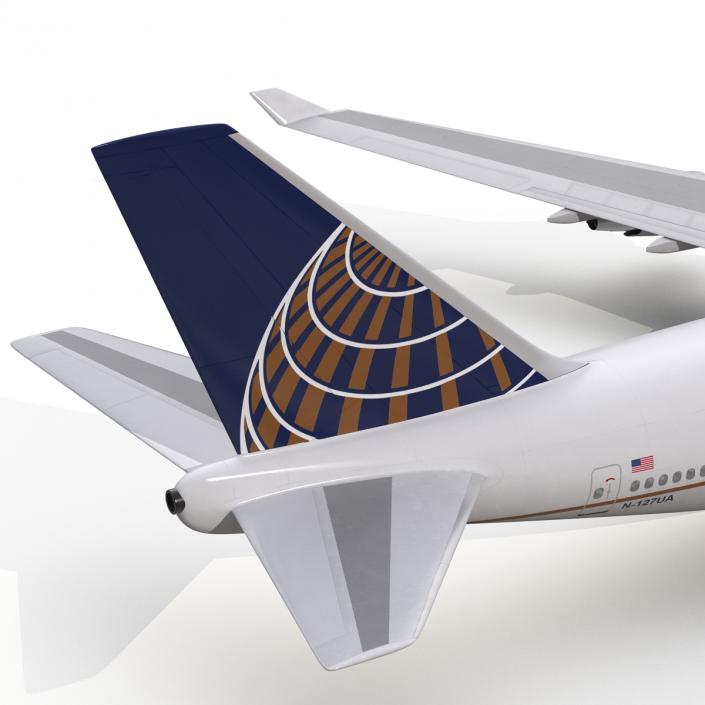 3D Boeing 747-400 United