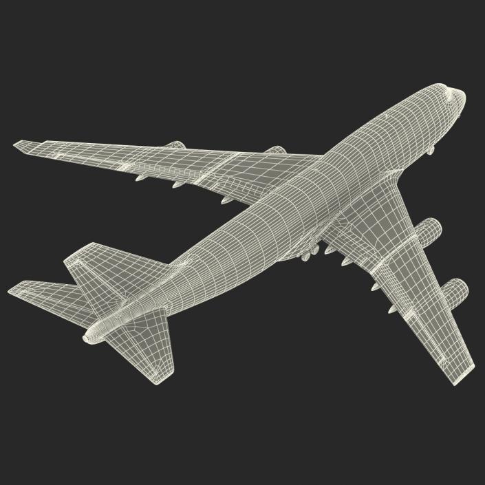 3D Boeing 747-400 United