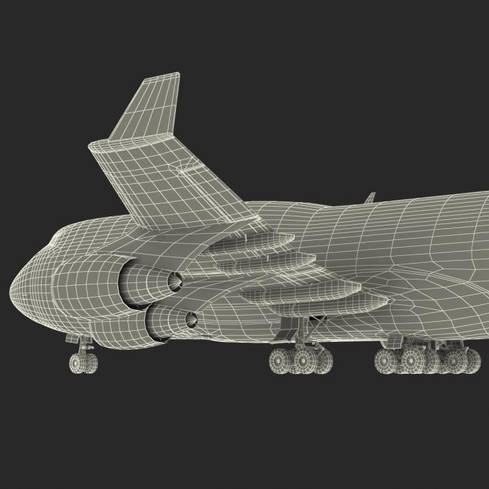 3D Boeing 747-400 United