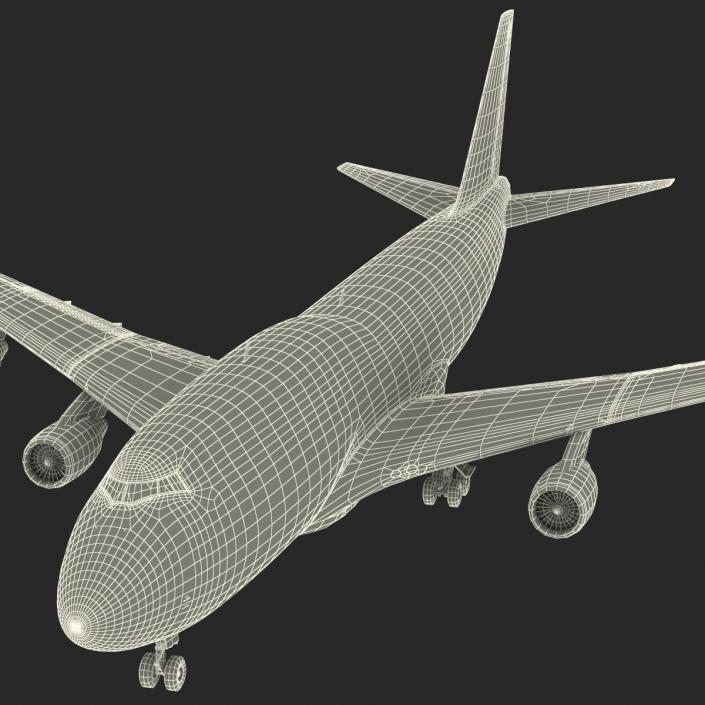 3D Boeing 747-400 United