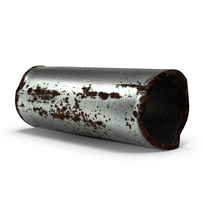 3D Broken Iron Pipe 2 model