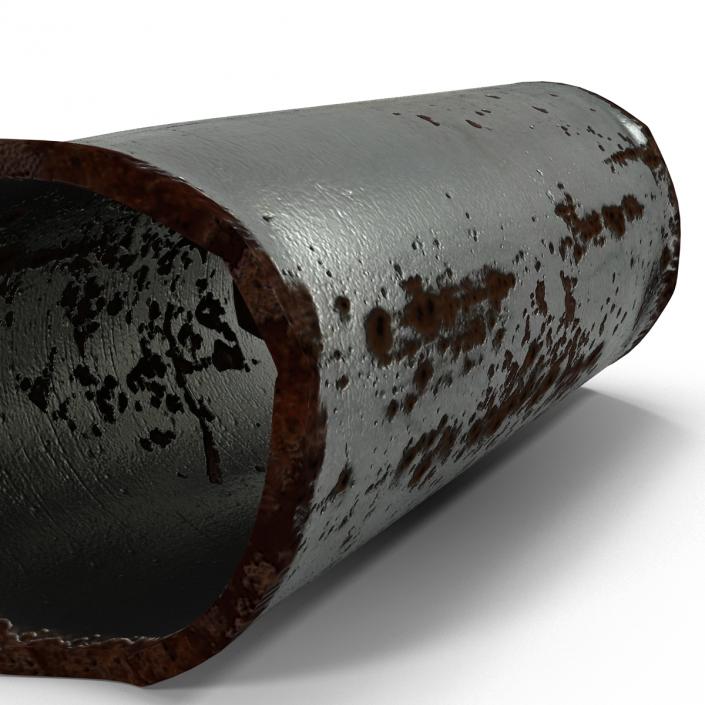 3D Broken Iron Pipe 2 model