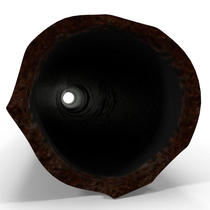 3D Broken Iron Pipe 3 model