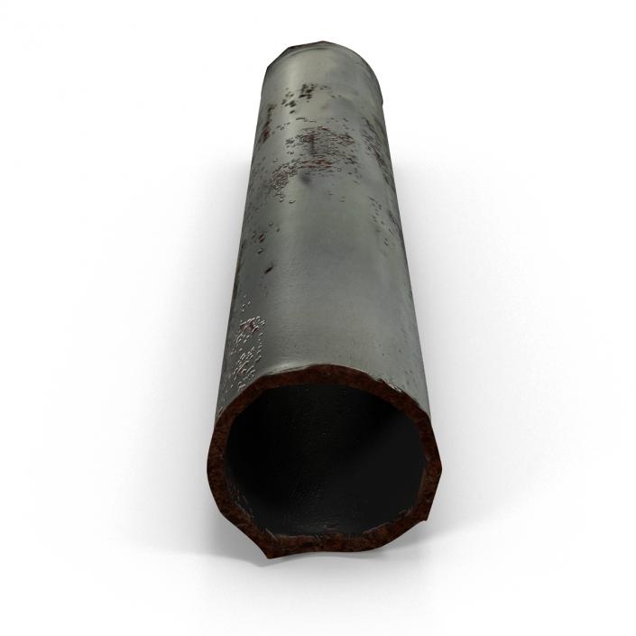 3D Broken Iron Pipe 4 model