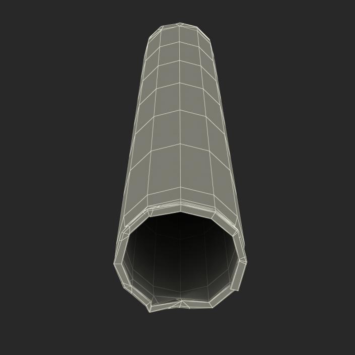 3D Broken Iron Pipe 4 model