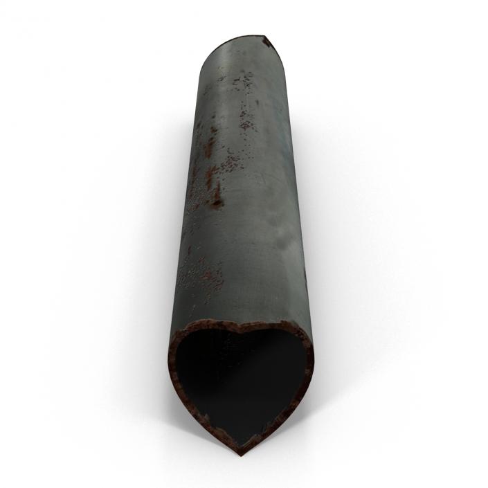 3D Broken Iron Pipe 5 model