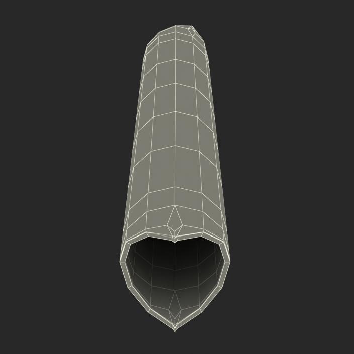 3D Broken Iron Pipe 5 model