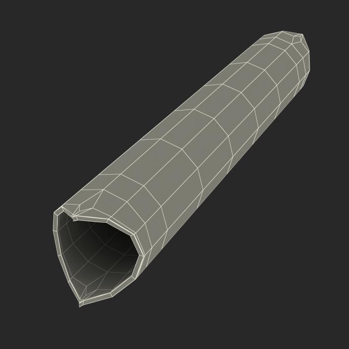 3D Broken Iron Pipe 5 model