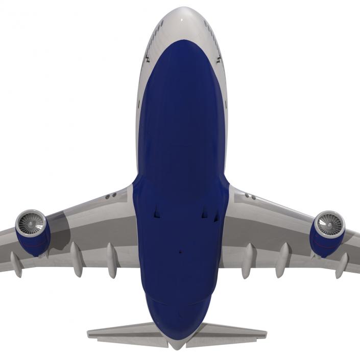 Boeing 747-400 British Airways Rigged 3D