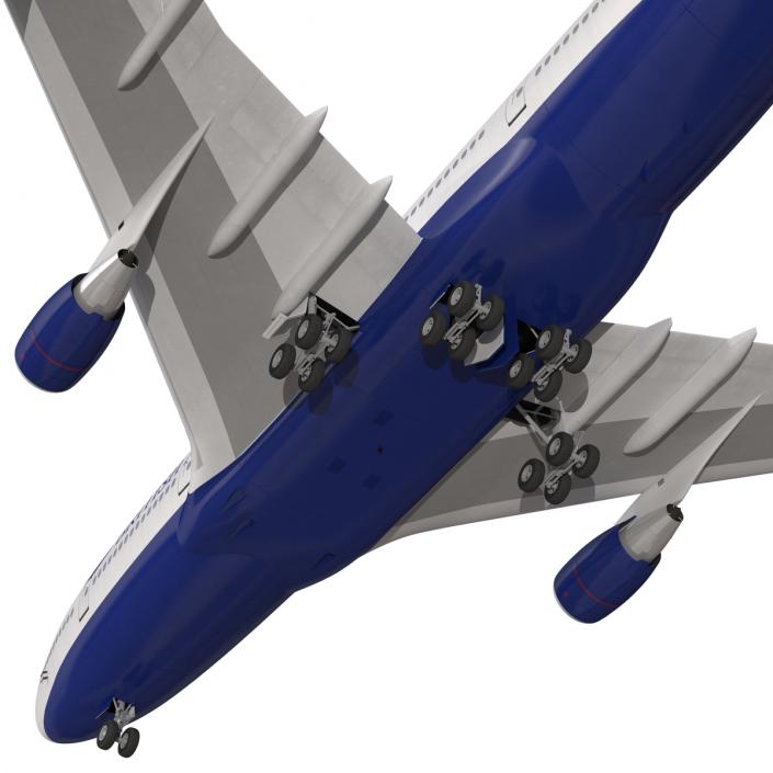 Boeing 747-400 British Airways Rigged 3D