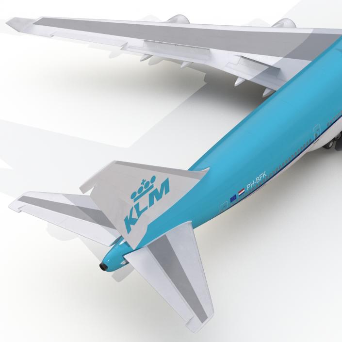 3D model Boeing 747-400 KLM Rigged