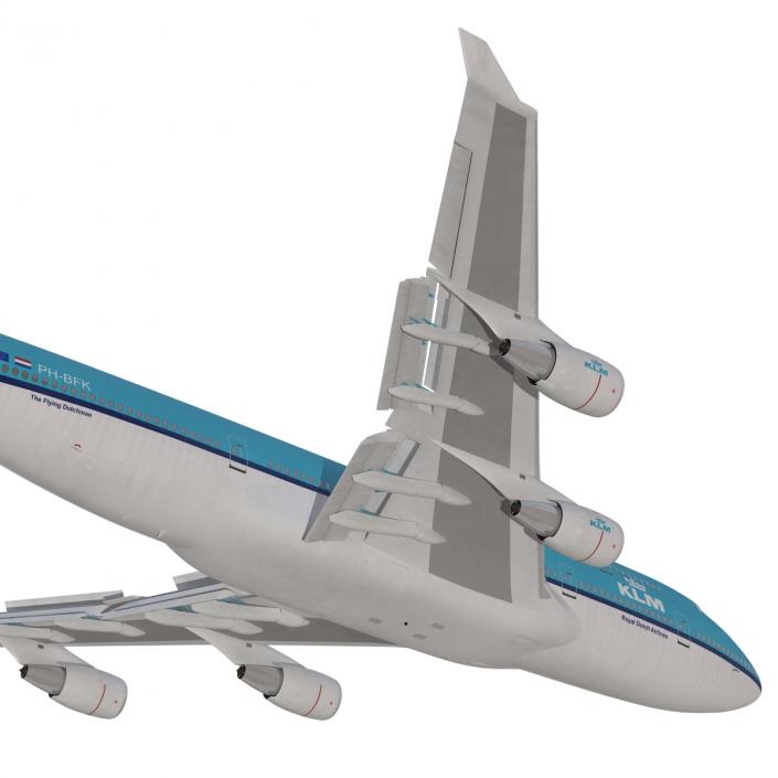 3D model Boeing 747-400 KLM Rigged