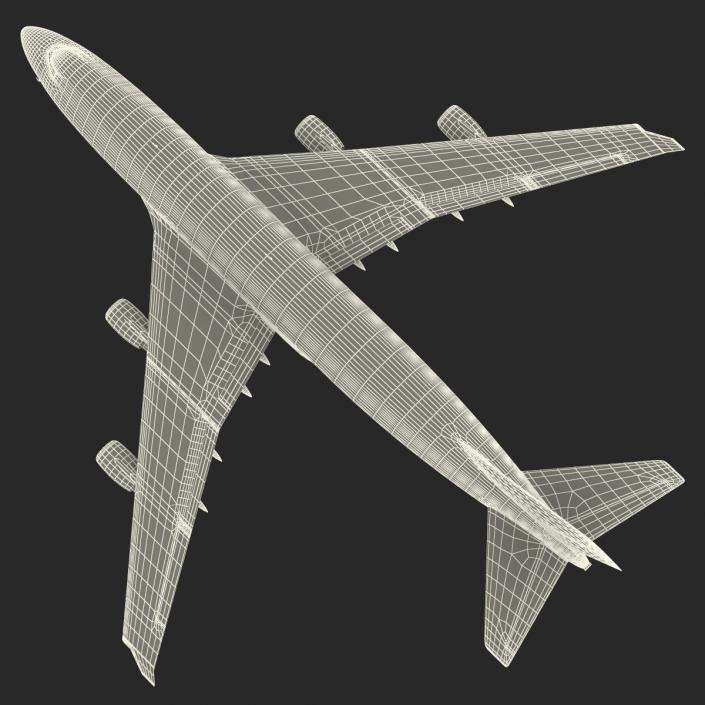 3D model Boeing 747-400 KLM Rigged