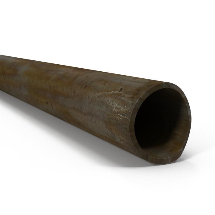 3D Broken Iron Pipe 6 model