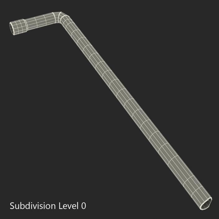 3D Broken Iron Pipe 6 model