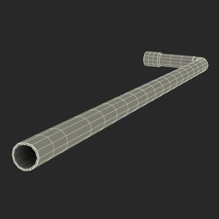 3D Broken Iron Pipe 6 model