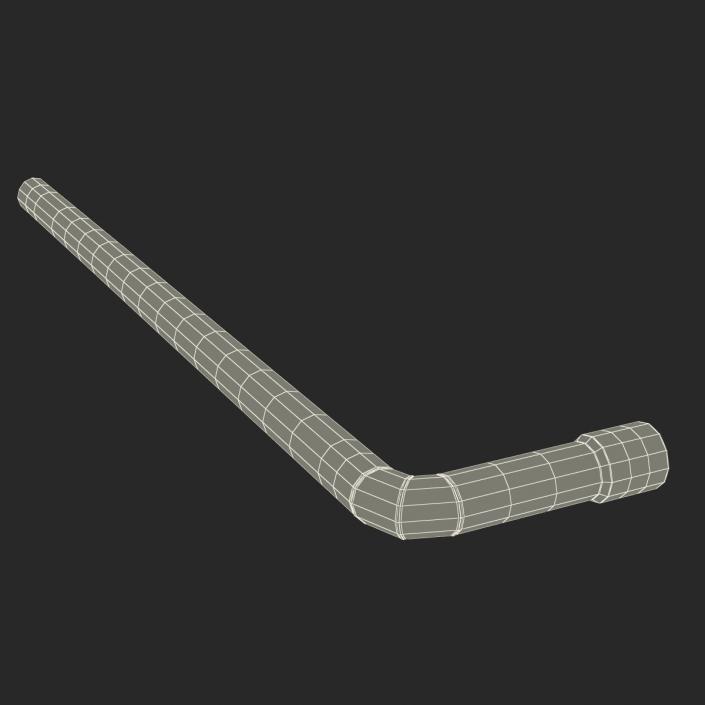 3D Broken Iron Pipe 6 model