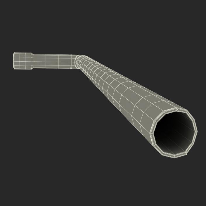 3D Broken Iron Pipe 6 model