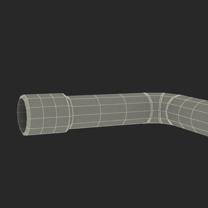 3D Broken Iron Pipe 6 model