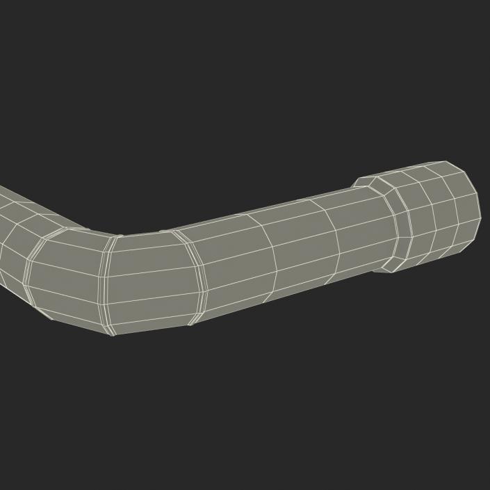 3D Broken Iron Pipe 6 model