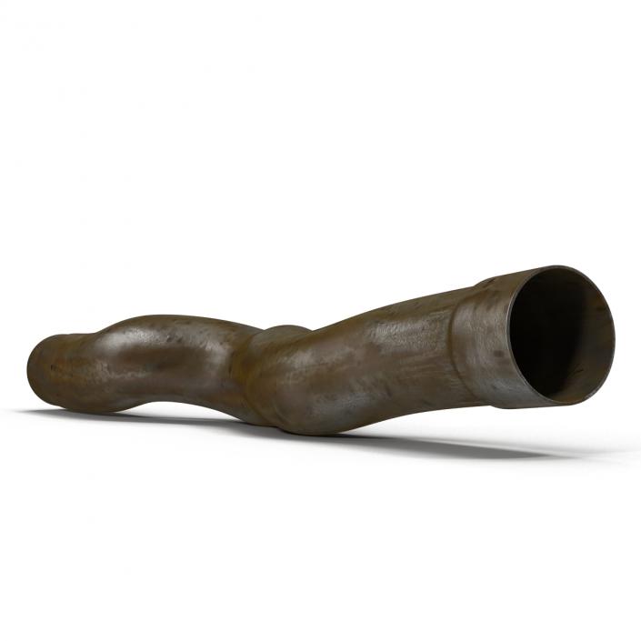 3D Broken Iron Pipe 7 model