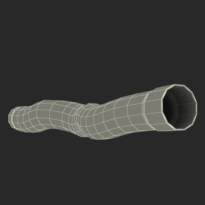 3D Broken Iron Pipe 7 model