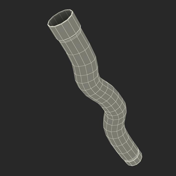 3D Broken Iron Pipe 7 model