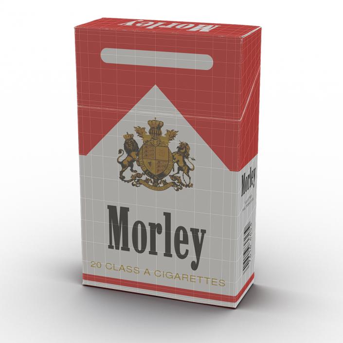 Closed Cigarettes Pack Morley 3D model