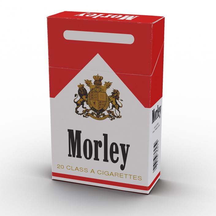 Closed Cigarettes Pack Morley 3D model