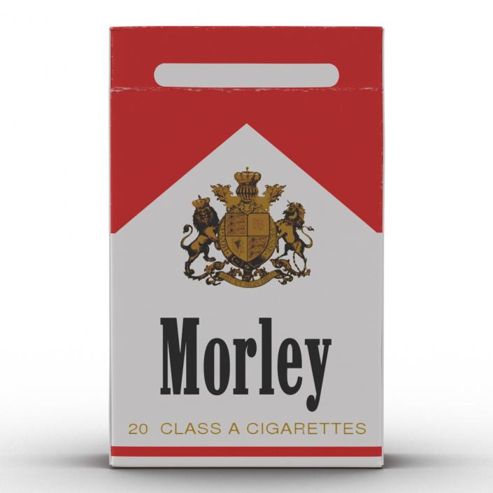 Closed Cigarettes Pack Morley 3D model