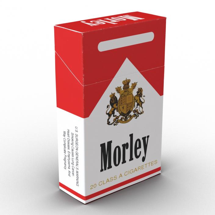 Closed Cigarettes Pack Morley 3D model