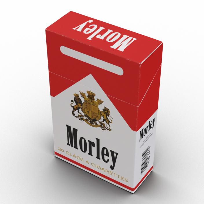 Closed Cigarettes Pack Morley 3D model