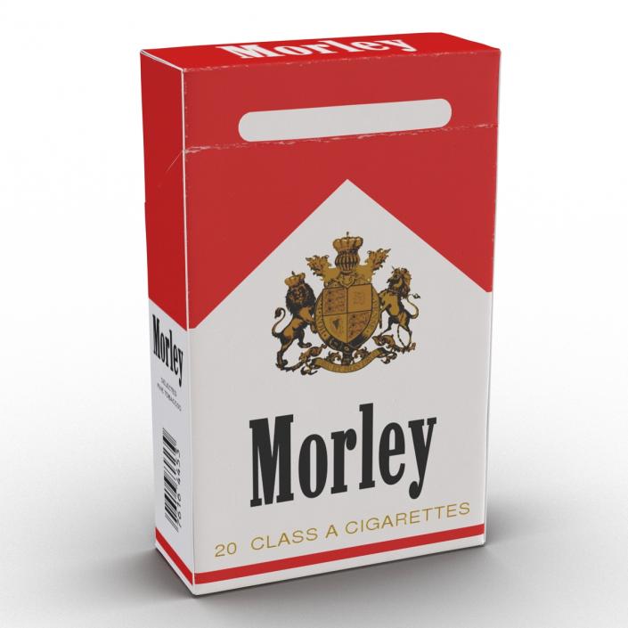 Closed Cigarettes Pack Morley 3D model