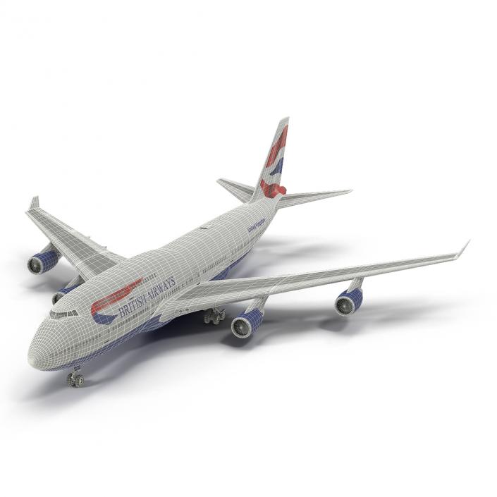 Boeing 747-400ER British Airways 3D