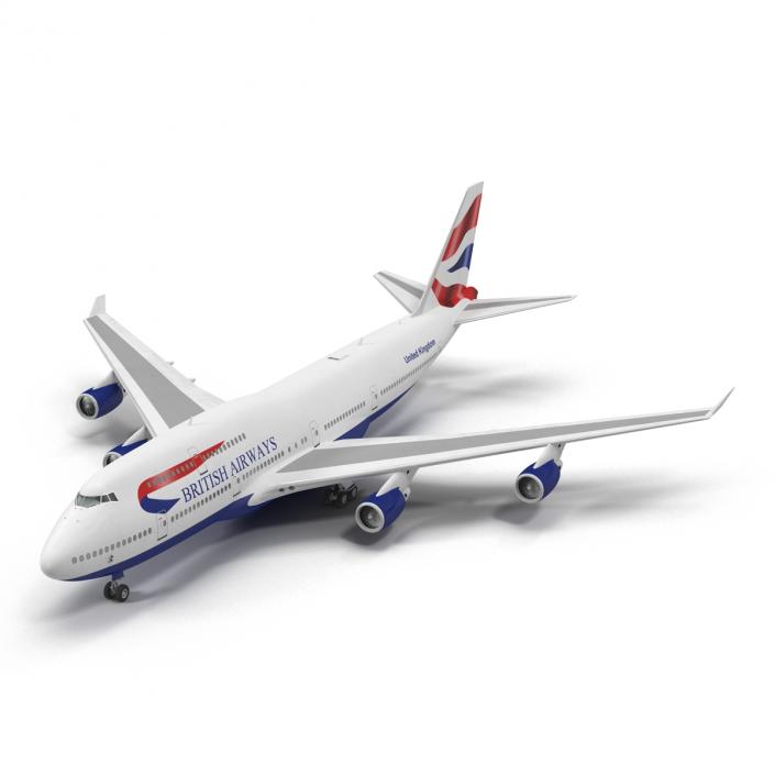 Boeing 747-400ER British Airways 3D