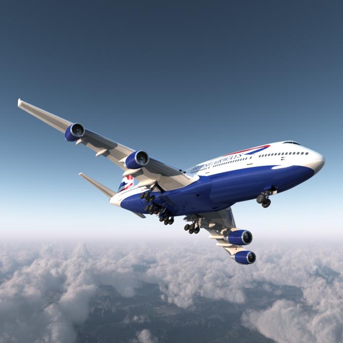 Boeing 747-400ER British Airways 3D