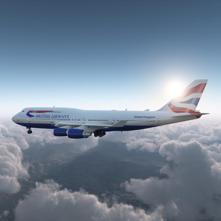 Boeing 747-400ER British Airways 3D