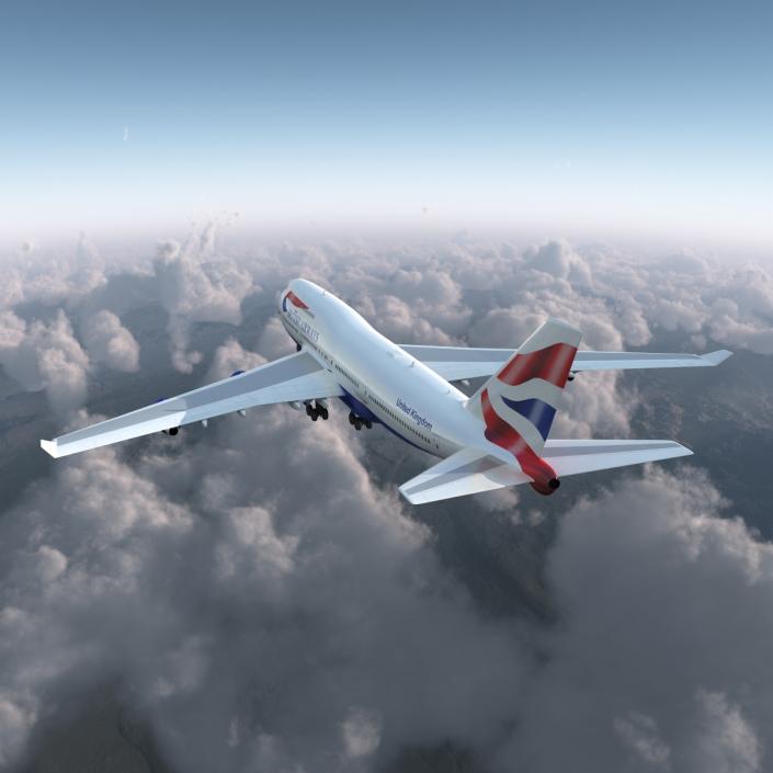 Boeing 747-400ER British Airways 3D