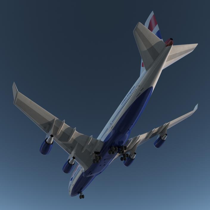 Boeing 747-400ER British Airways 3D