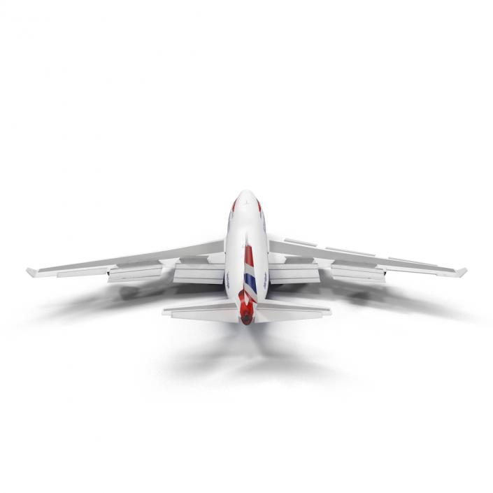 Boeing 747-400ER British Airways Rigged 3D model