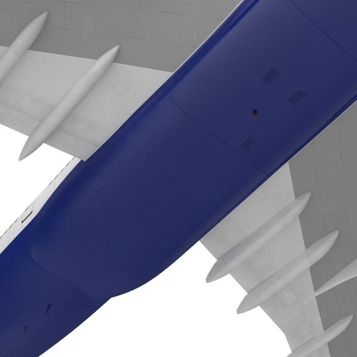 Boeing 747-400ER British Airways Rigged 3D model