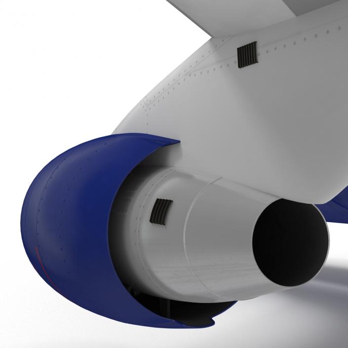 Boeing 747-400ER British Airways Rigged 3D model