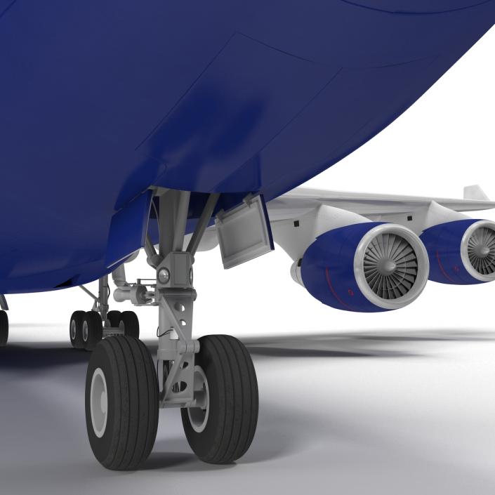 Boeing 747-400ER British Airways Rigged 3D model