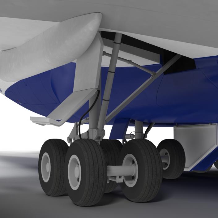 Boeing 747-400ER British Airways Rigged 3D model