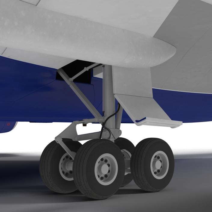 Boeing 747-400ER British Airways Rigged 3D model