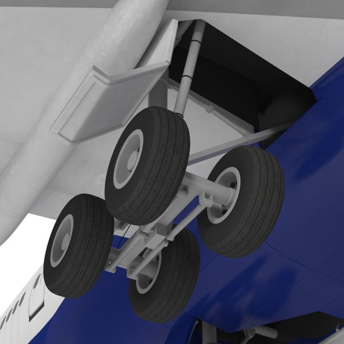 Boeing 747-400ER British Airways Rigged 3D model