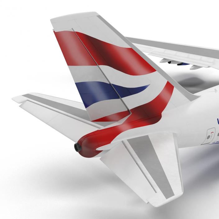 Boeing 747-400ER British Airways Rigged 3D model