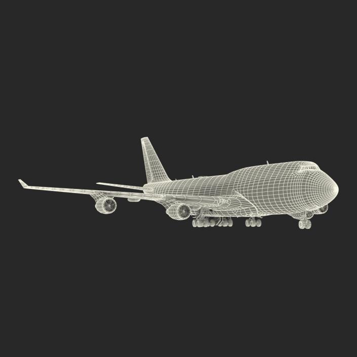 Boeing 747-400ER British Airways Rigged 3D model