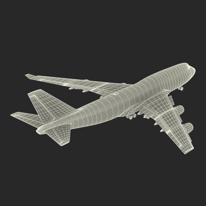 Boeing 747-400ER British Airways Rigged 3D model