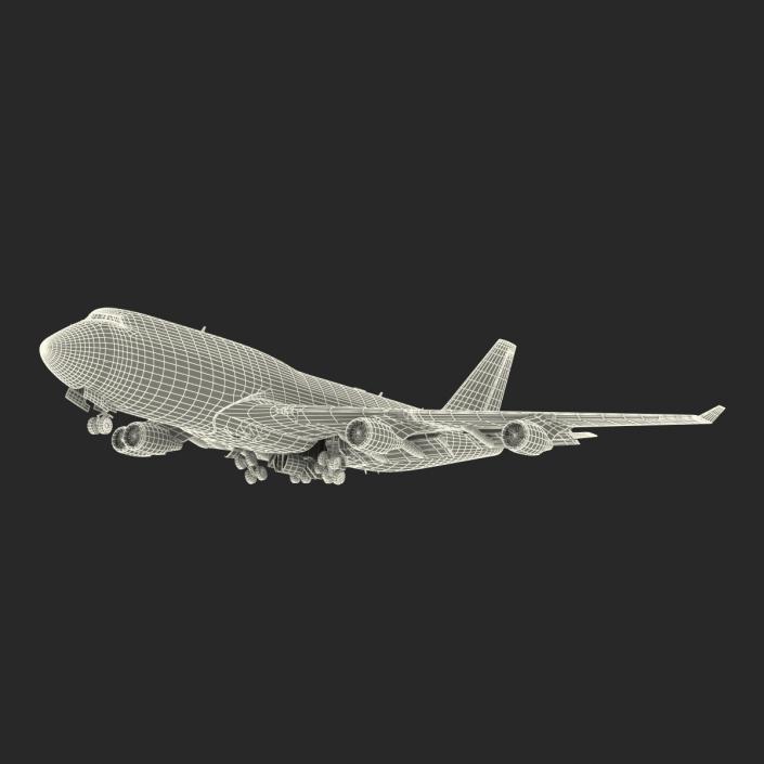 Boeing 747-400ER British Airways Rigged 3D model